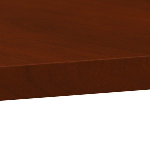 Shop Bush Furniture for you 120W x 48D Boat Shaped Conference Table with Wood Base 07 99TB12048HCK  color hansen cherry