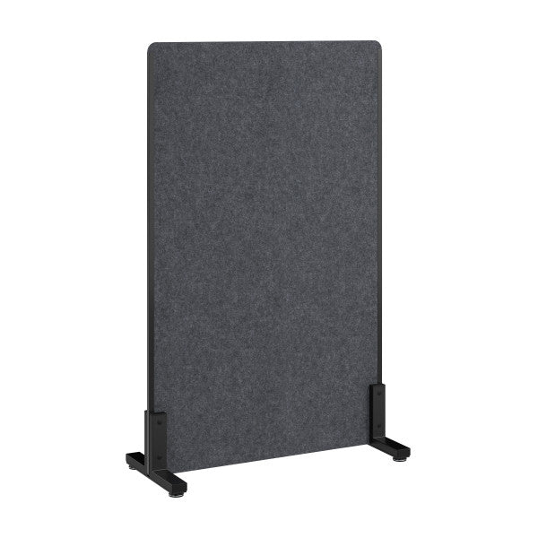 Shop Bush Furniture for you 34W x 55H Freestanding Privacy Screen 02 PSP134CL-03  color cool charcoal