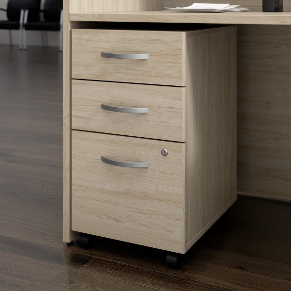 Shop Bush Furniture for you Arrive 3 Drawer Mobile File Cabinet - Assembled 01 ARF116NE-Z  color natural elm