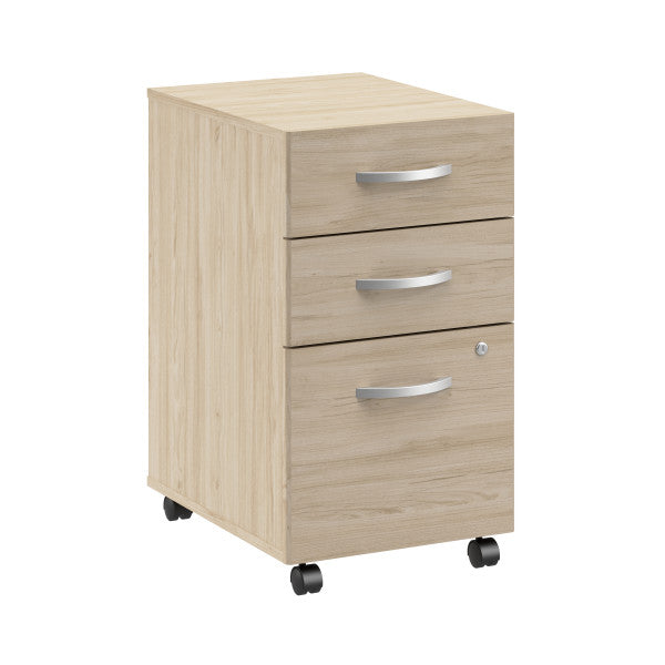 Shop Bush Furniture for you Arrive 3 Drawer Mobile File Cabinet - Assembled 02 ARF116NE-Z  color natural elm