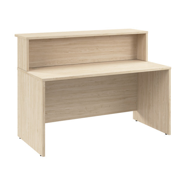 Shop Bush Furniture for you Arrive 60W x 30D Reception Desk with Shelf 02 ARV001NE  color natural elm