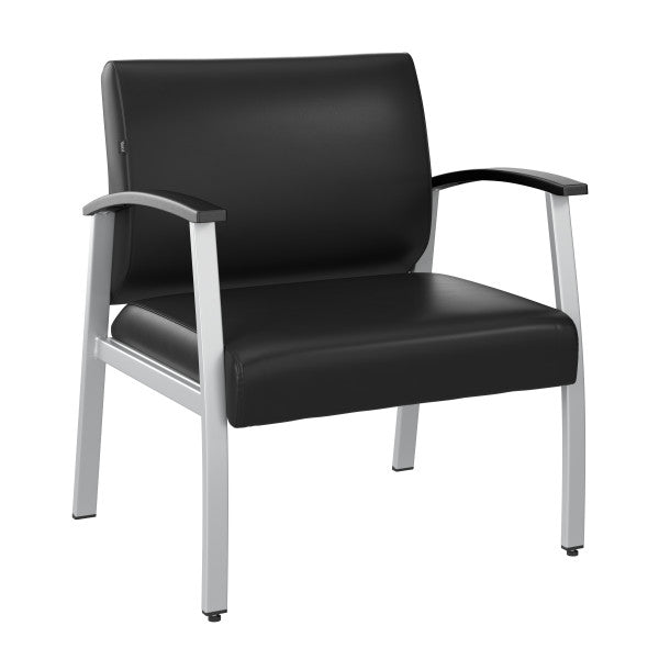 Shop Bush Furniture for you Arrive Bariatric Waiting Room Guest Chair with Arms 02 CH3902BVL-03  color black vinyl