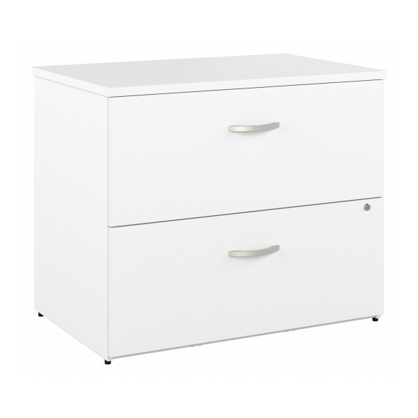 Shop Bush Furniture for you Easy Office 2 Drawer Lateral File Cabinet - Assembled 02 EO109WHSU  color white