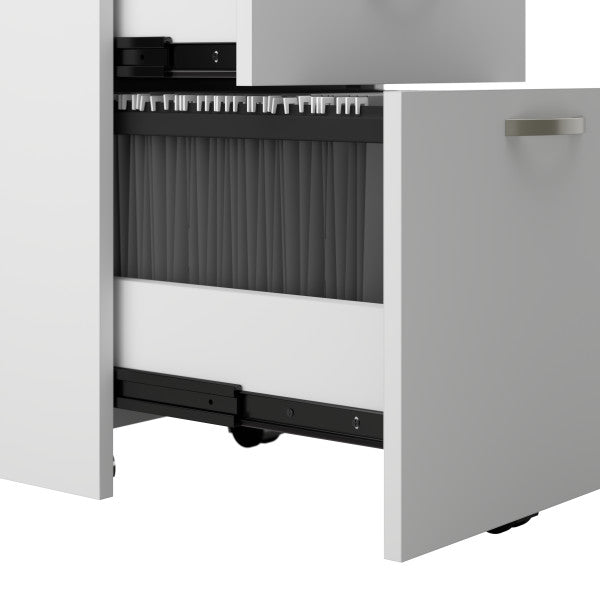 Shop Bush Furniture for you Easy Office 3 Drawer Mobile File Cabinet 07 EOF116WH-03  color pure white