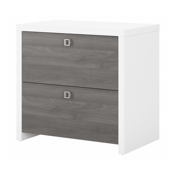 Shop Bush Furniture for you Echo 2 Drawer Lateral File Cabinet 02 KI60502-03  color pure white modern gray