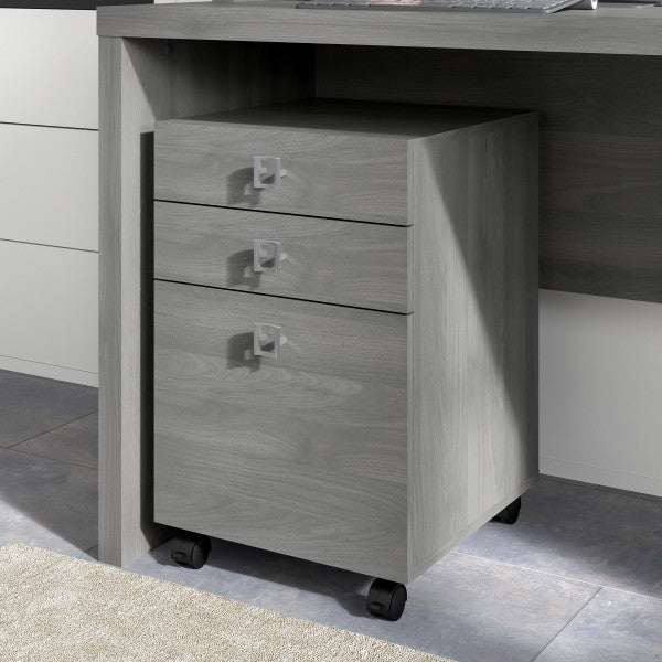 Shop Bush Furniture for you Echo 3 Drawer Mobile File Cabinet 01 KI60401-03  color modern gray