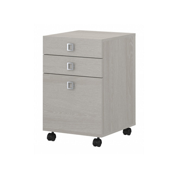 Shop Bush Furniture for you Echo 3 Drawer Mobile File Cabinet 02 KI60201-03  color gray sand