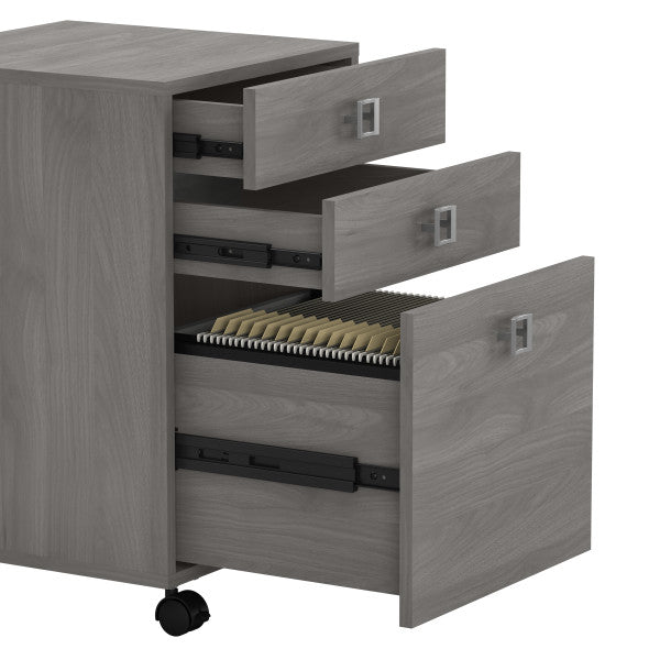 Shop Bush Furniture for you Echo 3 Drawer Mobile File Cabinet 07 KI60401-03  color modern gray