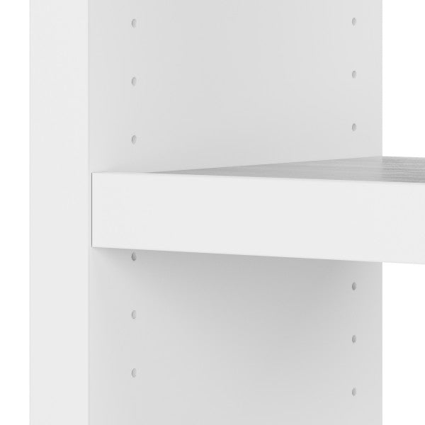 Shop Bush Furniture for you Echo 56W Bookcase Desk 07 KI60507-03  color pure white modern gray