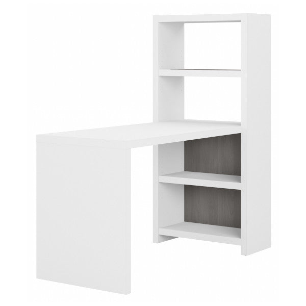 Shop Bush Furniture for you Echo 56W Craft Table 02 ECH023WHMG  color pure white modern gray