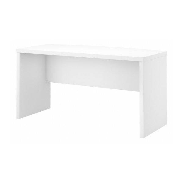 Shop Bush Furniture for you Echo 60W Bow Front Desk 02 KI60105-03  color pure white