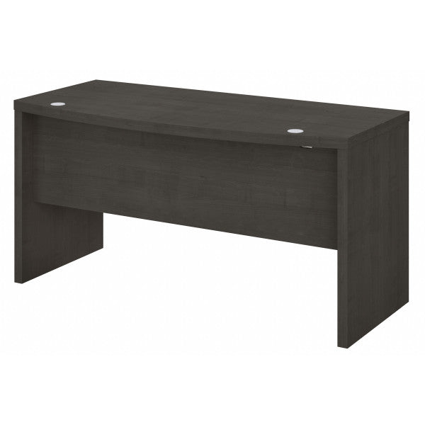 Shop Bush Furniture for you Echo 60W Bow Front Desk 02 KI60305-03  color charcoal maple