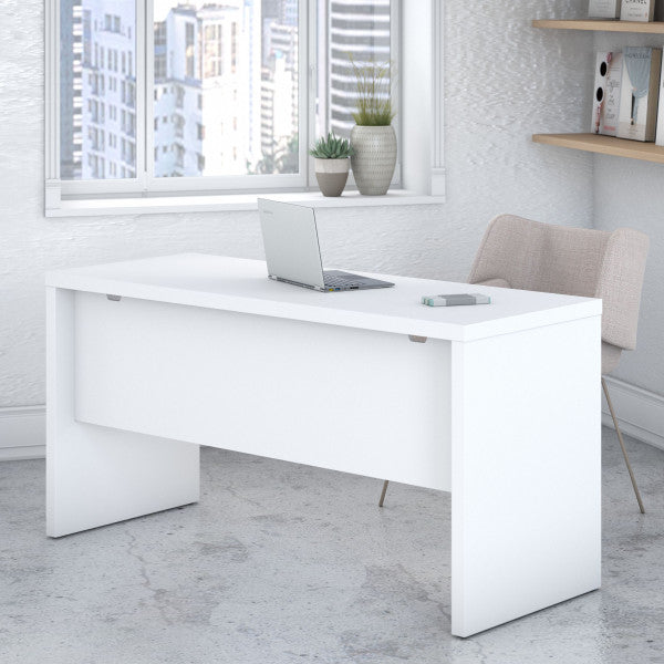 Shop Bush Furniture for you Echo 60W Credenza Desk 01 KI60106-03  color pure white