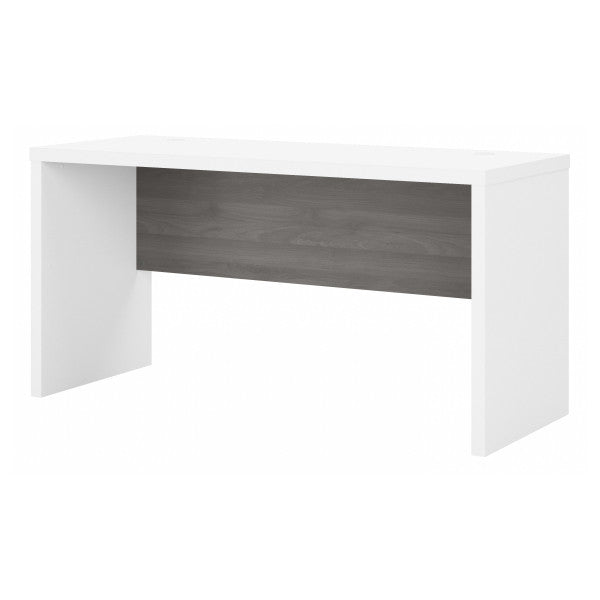 Shop Bush Furniture for you Echo 60W Credenza Desk 02 KI60506-03  color pure white modern gray