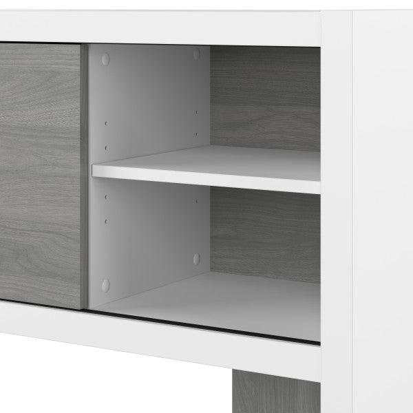 Shop Bush Furniture for you Echo 72W Desk Hutch 08 KI60511-03  color pure white modern gray