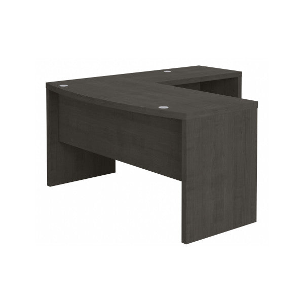 Shop Bush Furniture for you Echo L Shaped Bow Front Desk 02 ECH025CM  color charcoal maple