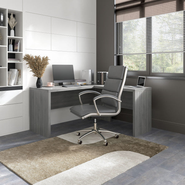 Shop Bush Furniture for you Echo L Shaped Desk 01 ECH026MG  color modern gray