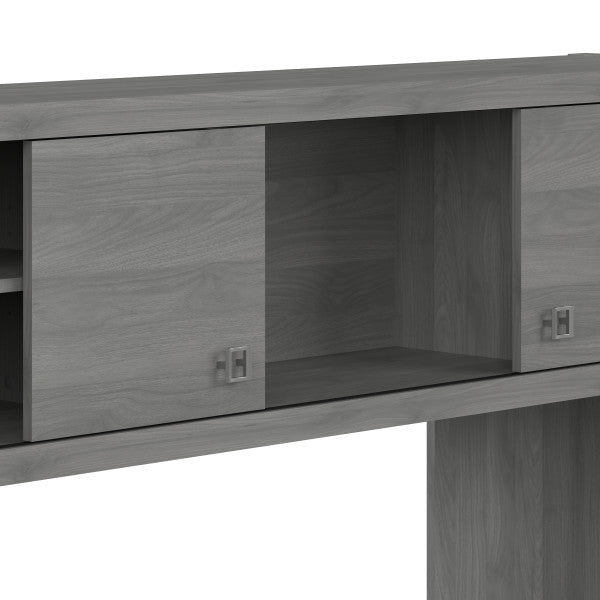 Shop Bush Furniture for you Echo L Shaped Desk with Hutch and Mobile File Cabinet 08 ECH009MG  color modern gray