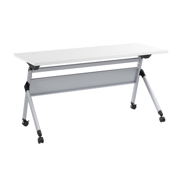 Shop Bush Furniture for you Envision 60W Folding Training Table 02 NVW160WHK  color white cool gray metallic