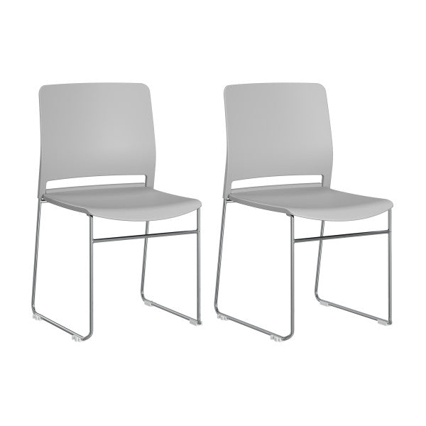 Shop Bush Furniture for you Envision Stackable Chairs - Set of 2 02 CH4003LGP-03  color gray