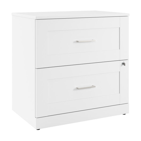 Shop Bush Furniture for you Hampton Heights 30W 2 Drawer Lateral File Cabinet 02 HHF130WH  color white