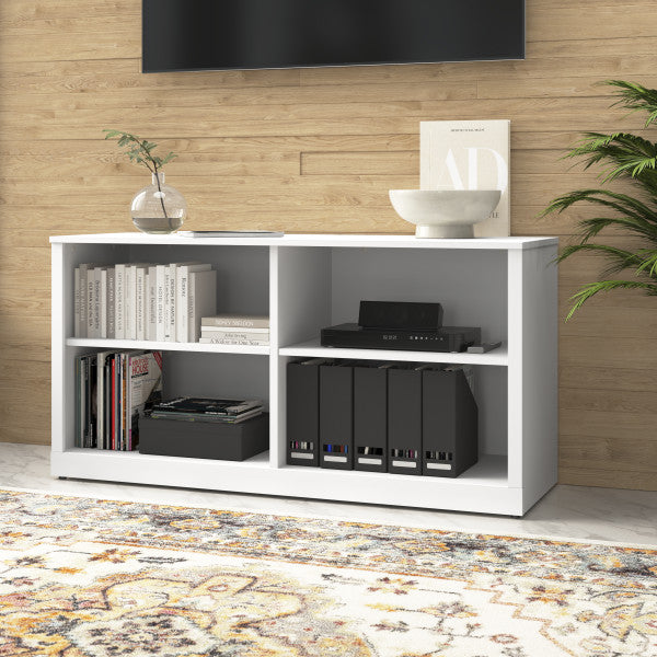 Shop Bush Furniture for you Hampton Heights 60W Bookshelf 01 HHB160WH  color white