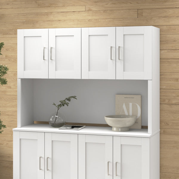 Shop Bush Furniture for you Hampton Heights 60W Hutch 01 HHH160WH  color white