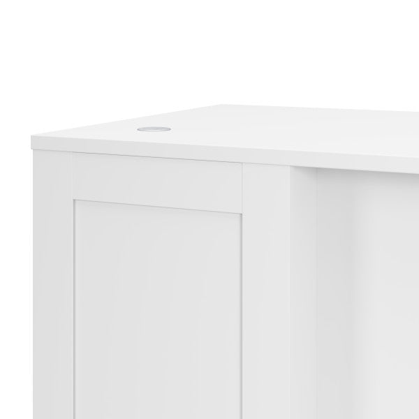 Shop Bush Furniture for you Hampton Heights 60W x 24D Credenza Desk 08 HHD260WH-Z  color white