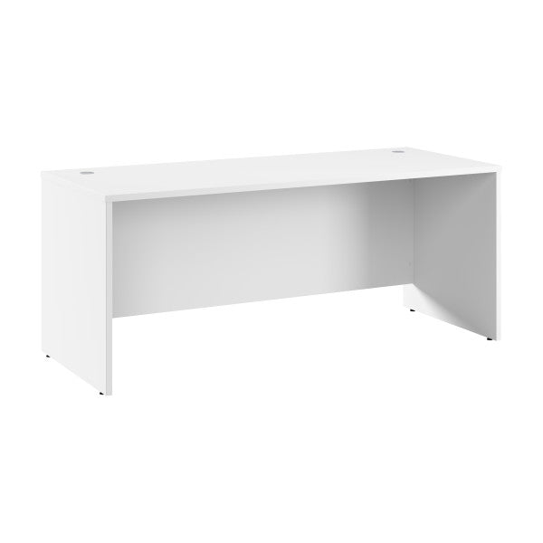 Shop Bush Furniture for you Hampton Heights 72W x 30D Office Desk 02 HHD372WH-Z  color white