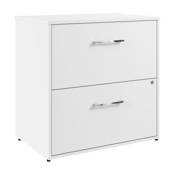 Shop Bush Furniture for you Hustle 2 Drawer Lateral File Cabinet 02 HUF130WH  color white