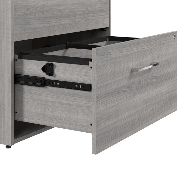 Shop Bush Furniture for you Hustle 2 Drawer Lateral File Cabinet 07 HUF130PG  color platinum gray