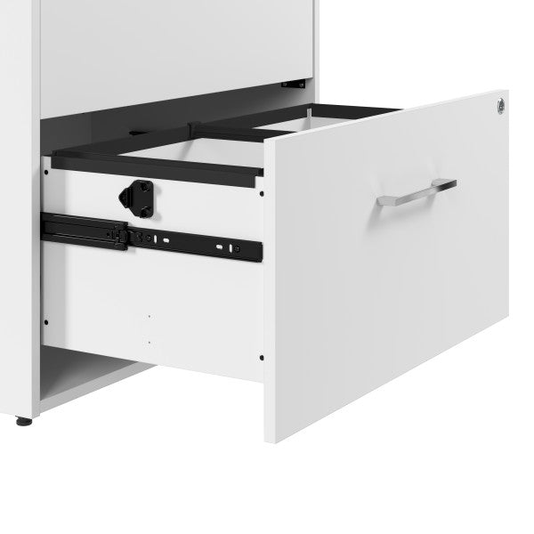 Shop Bush Furniture for you Hustle 2 Drawer Lateral File Cabinet 07 HUF130WH  color white