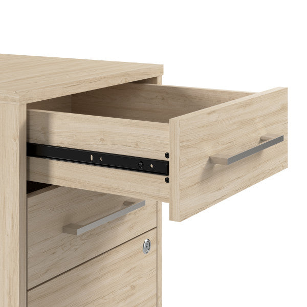 Shop Bush Furniture for you Hustle 3 Drawer Mobile File Cabinet 07 HUF116NE  color natural elm