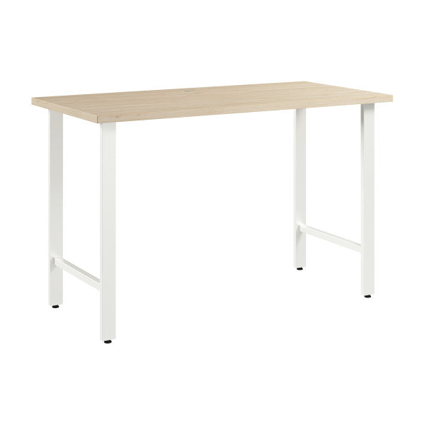 Shop Bush Furniture for you Hustle 48W x 24D Computer Desk with Metal Legs 02 HUD148NE  color natural elm