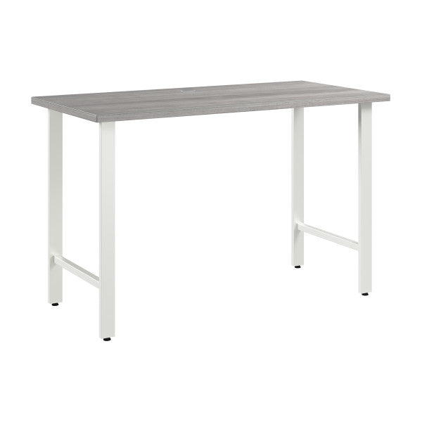 Shop Bush Furniture for you Hustle 48W x 24D Computer Desk with Metal Legs 02 HUD148PG  color platinum gray