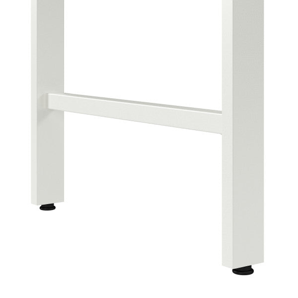 Shop Bush Furniture for you Hustle 48W x 24D Computer Desk with Metal Legs 09 HUD148WH  color white