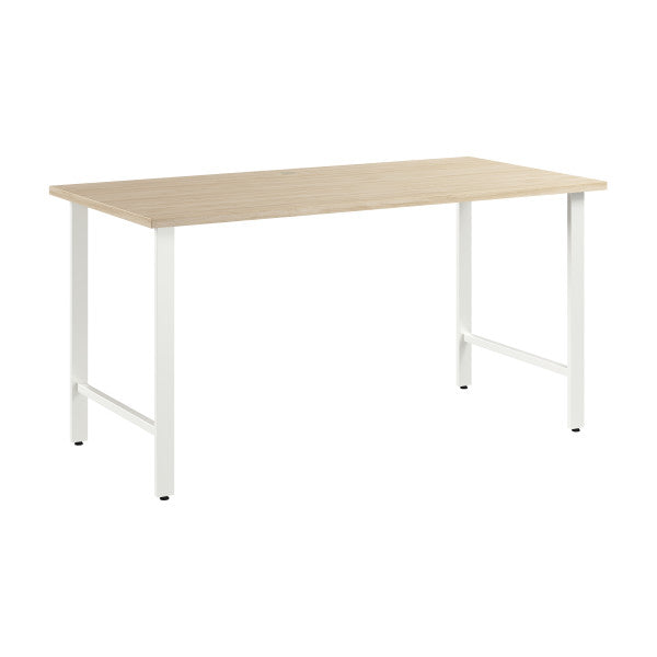 Shop Bush Furniture for you Hustle 60W x 30D Computer Desk with Metal Legs 02 HUD160NE  color natural elm