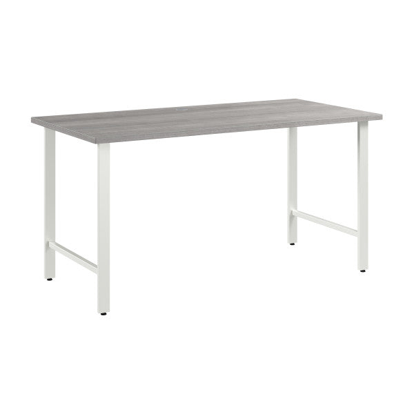 Shop Bush Furniture for you Hustle 60W x 30D Computer Desk with Metal Legs 02 HUD160PG  color platinum gray