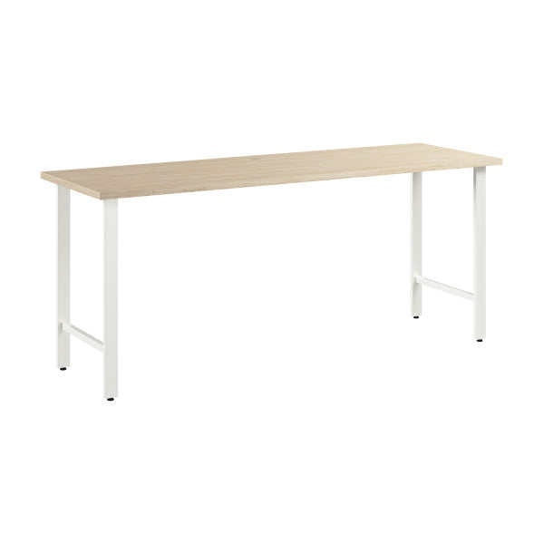 Shop Bush Furniture for you Hustle 72W x 24D Computer Desk with Metal Legs 02 HUD172NE  color natural elm