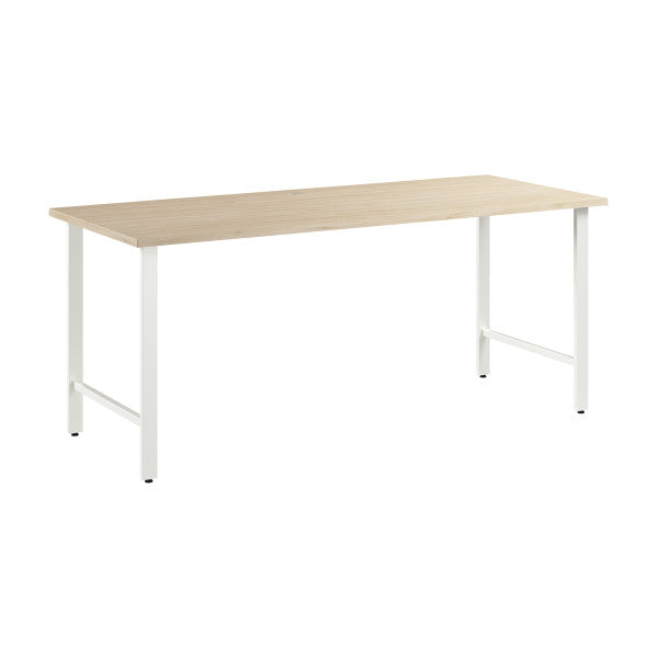 Shop Bush Furniture for you Hustle 72W x 30D Computer Desk with Metal Legs 02 HUD272NE  color natural elm