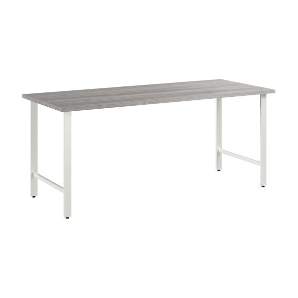 Shop Bush Furniture for you Hustle 72W x 30D Computer Desk with Metal Legs 02 HUD272PG  color platinum gray