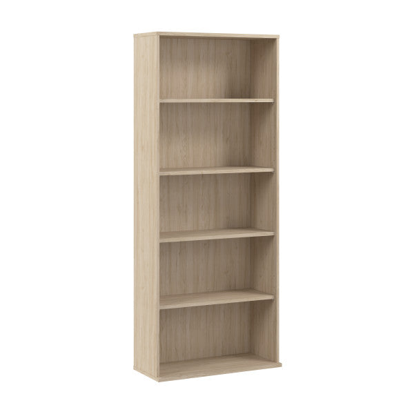 Shop Bush Furniture for you Hustle Tall 5 Shelf Bookcase 02 HUB230NE  color natural elm