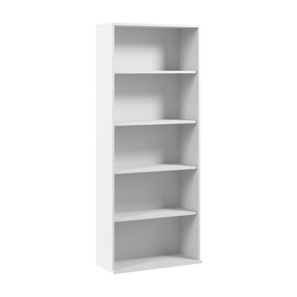 Shop Bush Furniture for you Hustle Tall 5 Shelf Bookcase 02 HUB230WH  color white