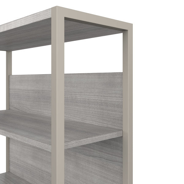 Shop Bush Furniture for you Hybrid 36W Bookcase Hutch 08 HYH236PG  color platinum gray