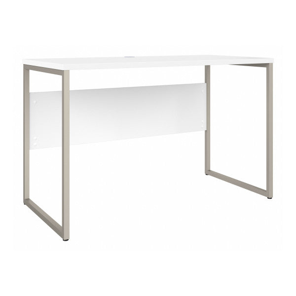 Shop Bush Furniture for you Hybrid 48W x 24D Computer Table Desk with Metal Legs 02 HYD148WH  color white