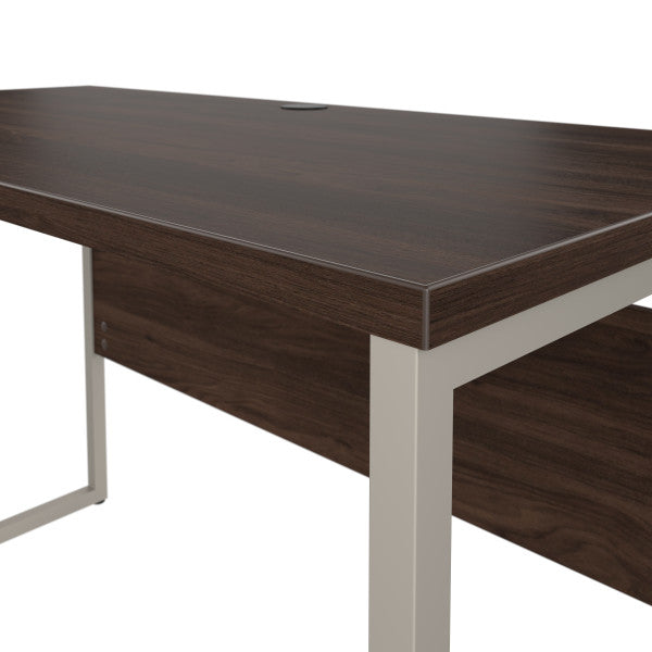 Shop Bush Furniture for you Hybrid 48W x 24D Computer Table Desk with Metal Legs 08 HYD148BW  color black walnut