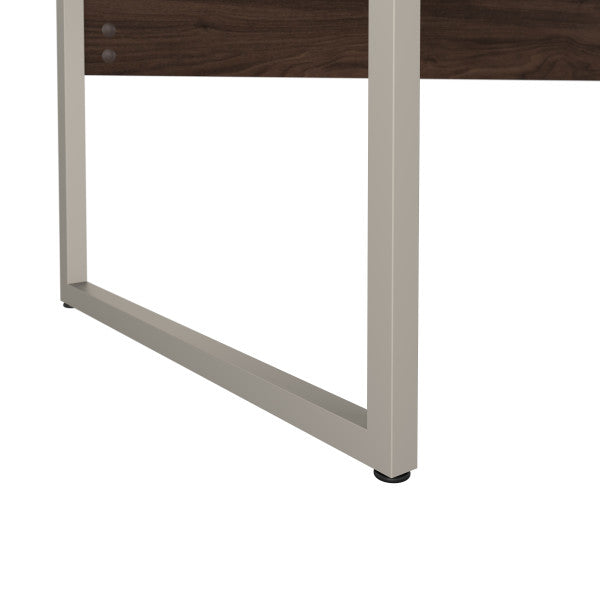 Shop Bush Furniture for you Hybrid 48W x 24D Computer Table Desk with Metal Legs 09 HYD148BW  color black walnut