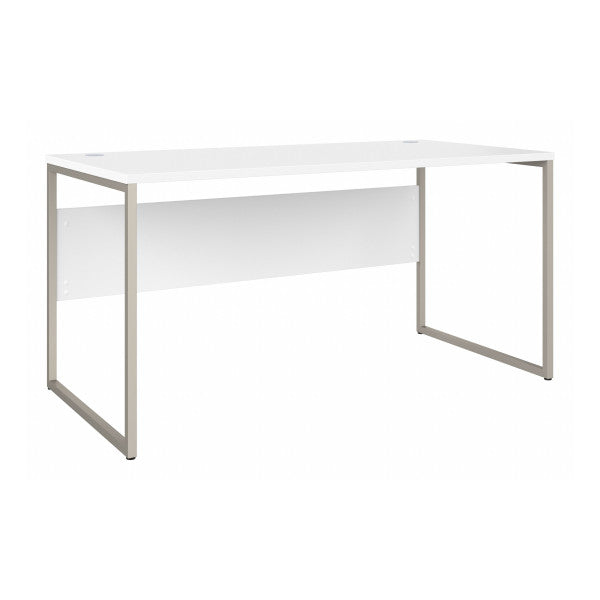 Shop Bush Furniture for you Hybrid 60W x 30D Computer Table Desk with Metal Legs 02 HYD360WH  color white