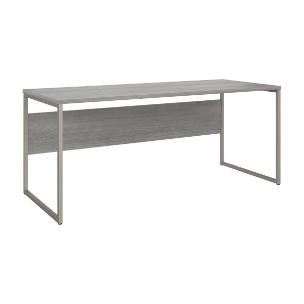 Shop Bush Furniture for you Hybrid 72W x 30D Computer Table Desk with Metal Legs 02 HYD373PG  color platinum gray