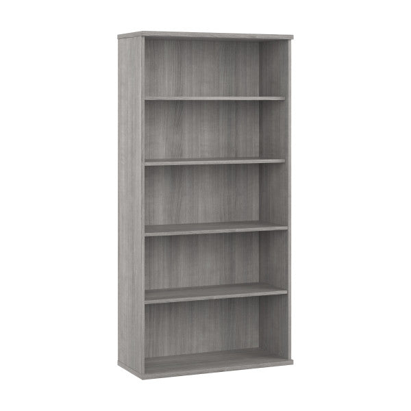 Shop Bush Furniture for you Hybrid Tall 5 Shelf Bookcase 02 HYB136PG-Z  color platinum gray